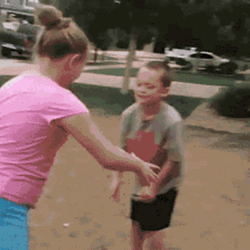 Kids Fighting Kick In The Nuts GIF