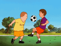 Kids Playing Futbol King Of The Hill GIF
