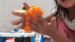 Kids Playing With Slime GIF
