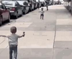 Kids Running For Abrazo GIF