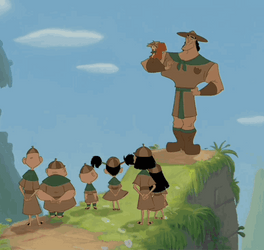 Kids With Acorn Costume GIF