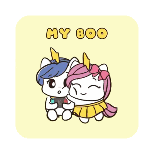 Kids With Nintendo Switch My Boo Sticker