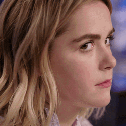 Kiernan Shipka Side Eye GIF