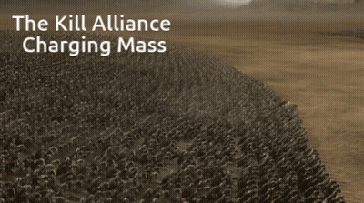 Kill Alliance Charging Mass Poster Soldiers On Horseback GIF
