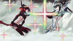 Kill La Kill Kiryuin And Ryuko Battle GIF