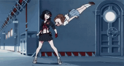 Kill La Kill Ryuko Spinning Mako GIF