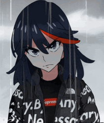 Kill La Kill Ryuko Under The Rain GIF