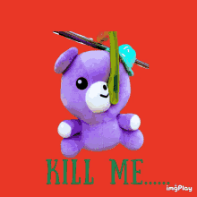 Kill Me Creepy Teddy Bear GIF
