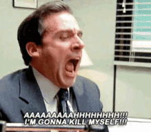 Kill Me Michael Scott The Office GIF