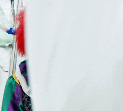 Killer Clown Pennywise Dancing Curtains GIF