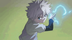 Killua Pfp Electric Attack GIF