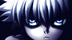 Killua Serious Stare GIF
