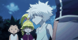 Killua Shock Bisky Gon GIF
