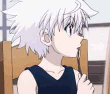 Killua Zoldyck Sucking The Fork GIF