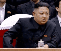 Kim Jong Un Clapping During Pres Con  GIF