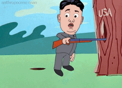 Kim Jong Un Funny Cartoon GIF