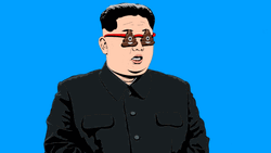 Kim Jong Un Poop Glasses GIF
