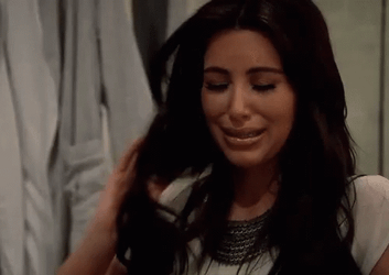 Kim K Crying GIF