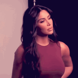 Kim K Serious Pose GIF