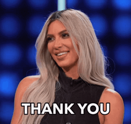 Kim K Thank You GIF