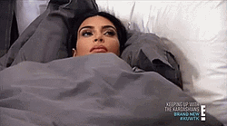 Kim K Wrapped In Blanket GIF