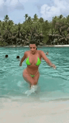 Kim Kardashian Bikini Walk