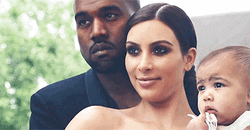 Kim Kardashian Kanye West Family GIF