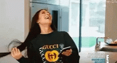 Kim Kardashian Laughing Hair Flip