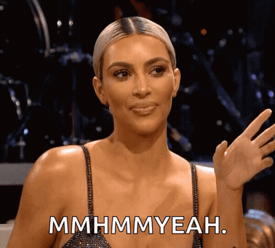 Kim Kardashian Saying Mmhmm Yeah GIF