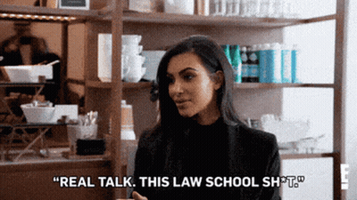 Kim Kardashian Says " Real Talk This Law School Sh*t " GIF
