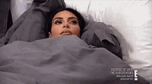 Kim Kardashian Thinking In Bed At Home  GIF