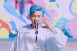 Kim Nam-Joon Singing GIF