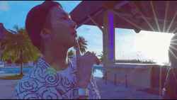 Kim Nam-Joon Sunset Pose GIF