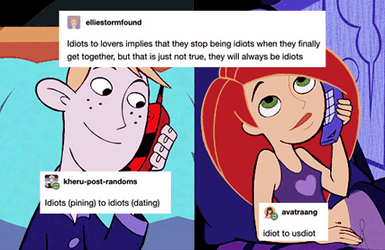 Kim Possible Calling Ron Stoppable Meme GIF