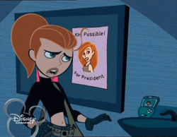Kim Possible Removing Ponytail GIF