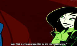 Kim Possible Shego Mocking Dr. Krakken  GIF