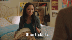Kim's Convinience Janet Kim Mini Skirt Reminder