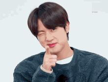 Kim Seok Jin Finger Gun GIF