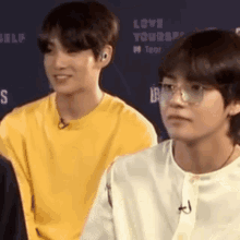 Kim Tae-Hyung Eyeglasses Surprised Face GIF