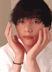 Kim Taehyung Cute Hair Bangs GIF