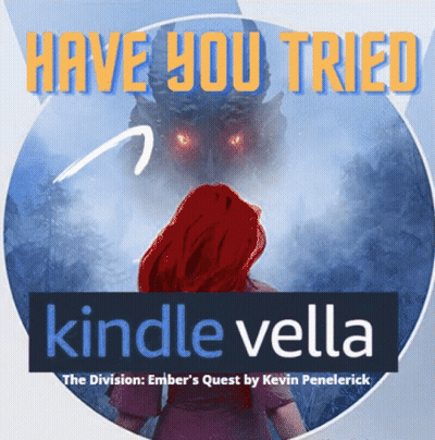 Kindle Vella Poster Woman And Dragon GIF