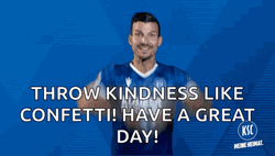 Kindness Football Player Throwing Confetti GIF