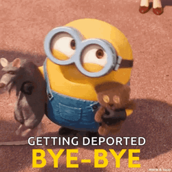 King Bob Getting Deported Bye Bye GIF