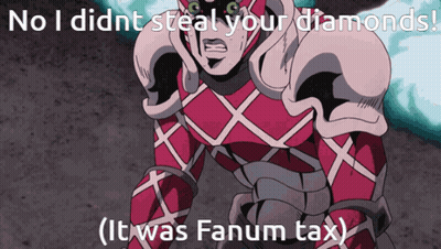 King Crimson From JoJo's Bizarre Adventure Saying No I Didn't Steal Your Diamonds GIF