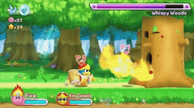 King Dedede Playing Video Game With Fire GIF