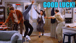 King George Good Luck Meme Celebration GIF