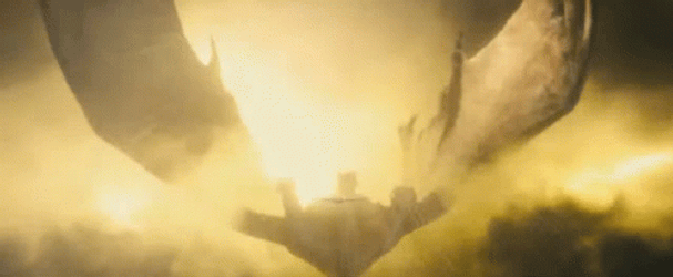 King Ghidorah Glow In The Dark GIF