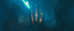 King Ghidorah Hit By Godzilla's Atomic Breath GIF
