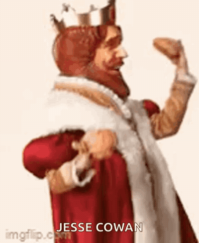 King Holding Food GIF