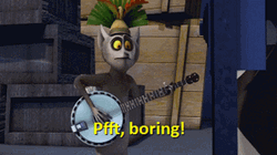 King Julien Boring GIF